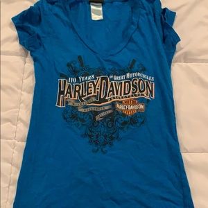Blue Harley Davidson shirt